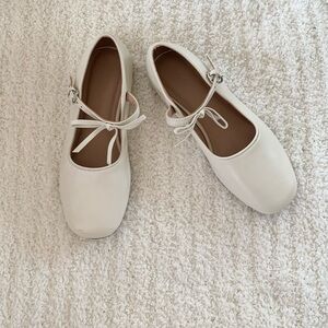 Zara Kids White Dress Shoes